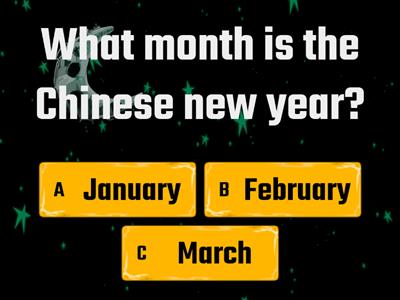 Chinese new year - quiz