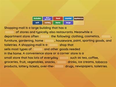 Places to shop - Task 2