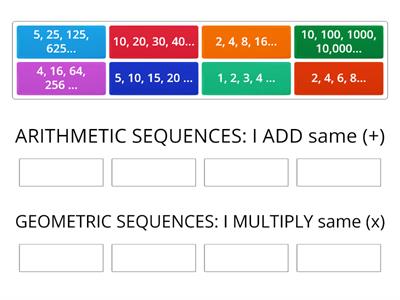 Miss Nancy ARITHMETIC SEQUENCE VS. GEOMETRIC SEQUENCE