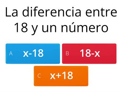  Lenguaje algebraico