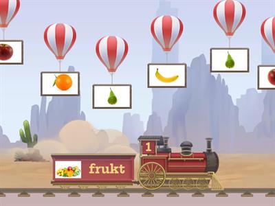 Ett tåg kommer lastat med frukt och grönsaker