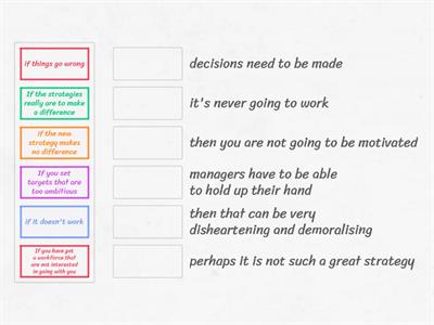 conditionals