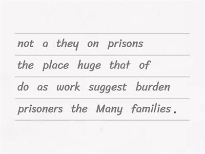 Problems of Prisons - Family relations