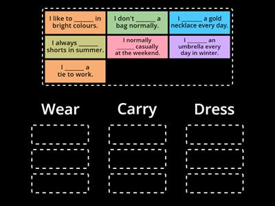 Wear / Carry / Dress