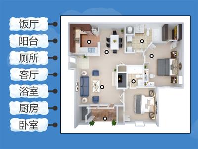  Inside the house (rooms) 房间