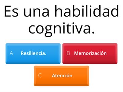 HABILIDADES COGNITIVAS Y NO COGNITIVAS