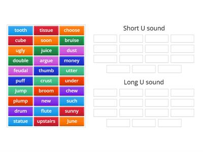 Vowel /u/ - short and long sound