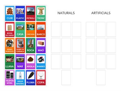 SÓN NATURALS O ARTIFICIALS?