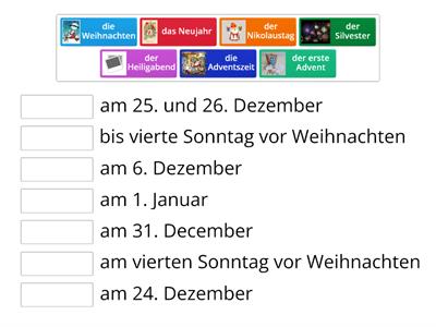 Wenn feiert man die Winterfeste?