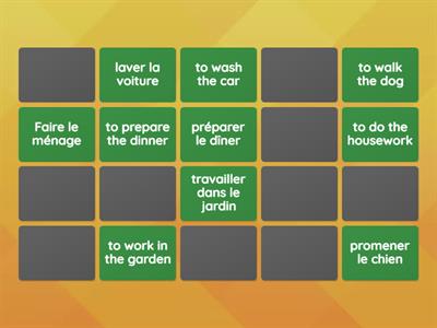 Household chores in French