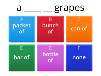 P4 a ____ of grapes