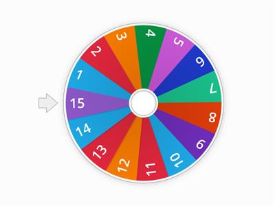  1-15 bingo wheel