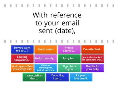 Emails Key phrases - formal and neutral
