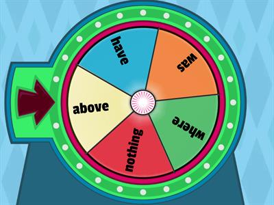 Christian sight word wheel