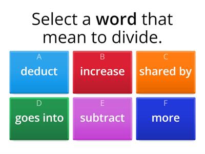 Vocabulary in mental arithmetic {part 1}