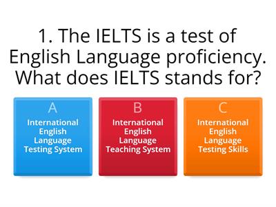 INTRO TO IELTS QUIZ