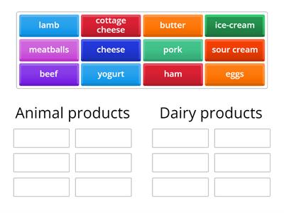 Animal products \ dairy products