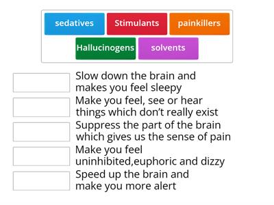 SPHE Substance Use Match up 