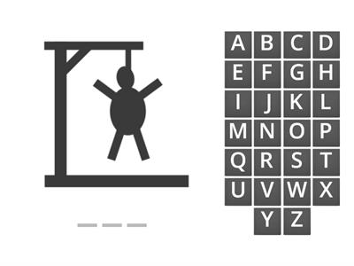The Alphabet: three letter words 