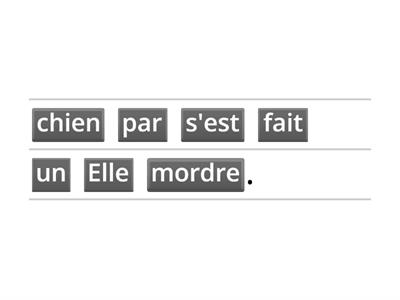 Ordre des mots : la forme passive (B2) 