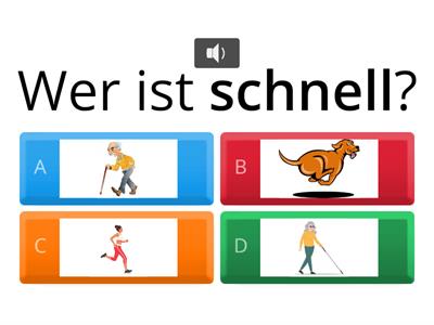 SCHNELL oder LANGSAM ??? ADJEKTIVE für Kinder