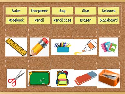 Classroom Objects - Vocabulary
