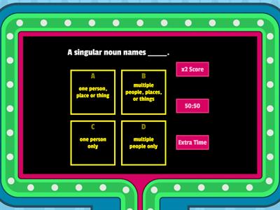 Singular & Plural Nouns M3