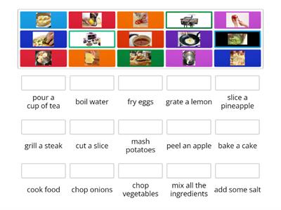  Cooking verbs.