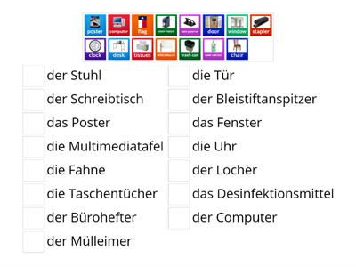 Dinge im Klassenraum ( 2 ) 