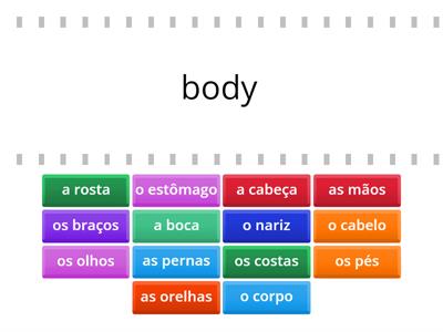 Partes do corpo - Português e Inglês (1)