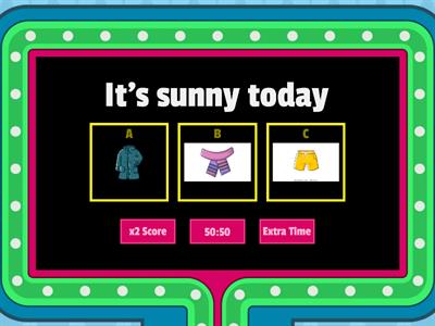 Clothes and weather game