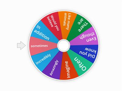 Wheel of sentence starters for non chronological reports2