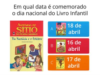 DIA NACIONAL DO LIVRO INFANTIL