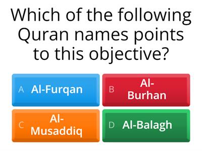 The Objectives of Quran L6