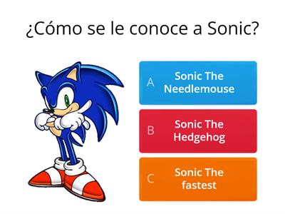 ¿Cuánto sabes sobre Sonic?