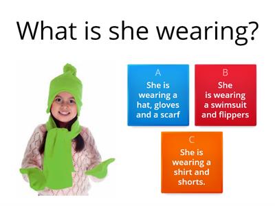 What is she wearing?