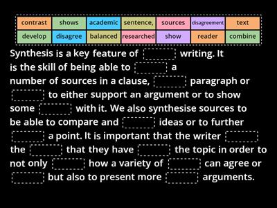 Nursing Synthesis  - Explanation