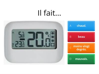 Il fait quel temps? 