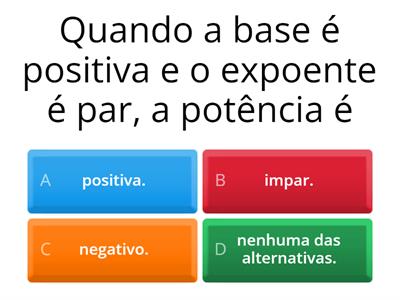 Pontenciação  De Números Inteiros