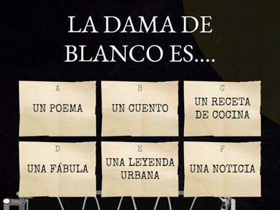 LA DAMA DE BLANCO-LEYENDA URBANA