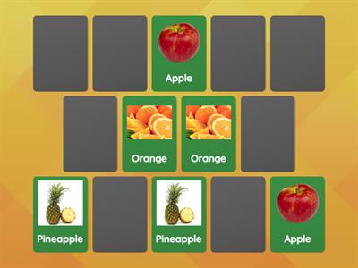 Memory game fruit