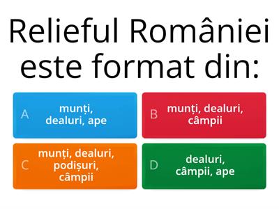 Geografie Joc De Cu Relieful Romaniei - Resurse Didactice