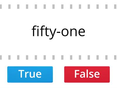 Numbers (true-false) Oxford Word Skills Basic