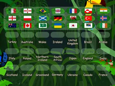 Geography - match the flags (new flags)