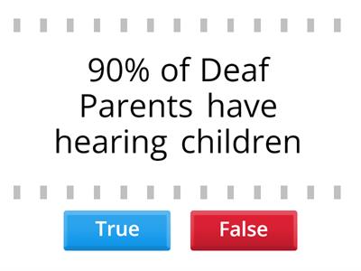 Deaf True or False