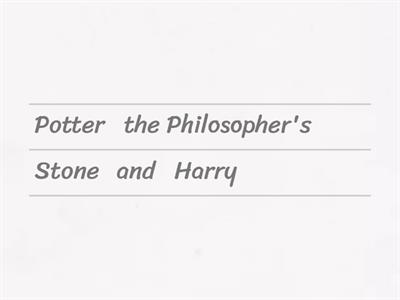 Harry Potter Book Titles