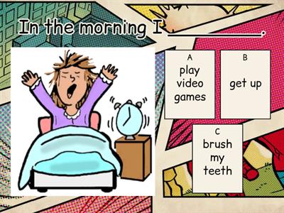 English Test N°1 - 5th Grade (Daily Routines)