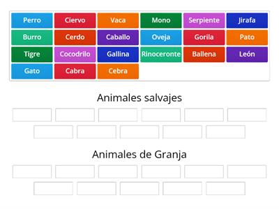 Animales de Granja y Salvajes