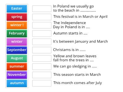 seasons & months