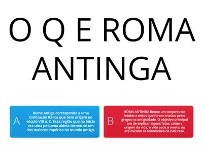 ROMA ANTIGA E A ORGANIZAÇÃO POLÍTICA E SOCIAL II